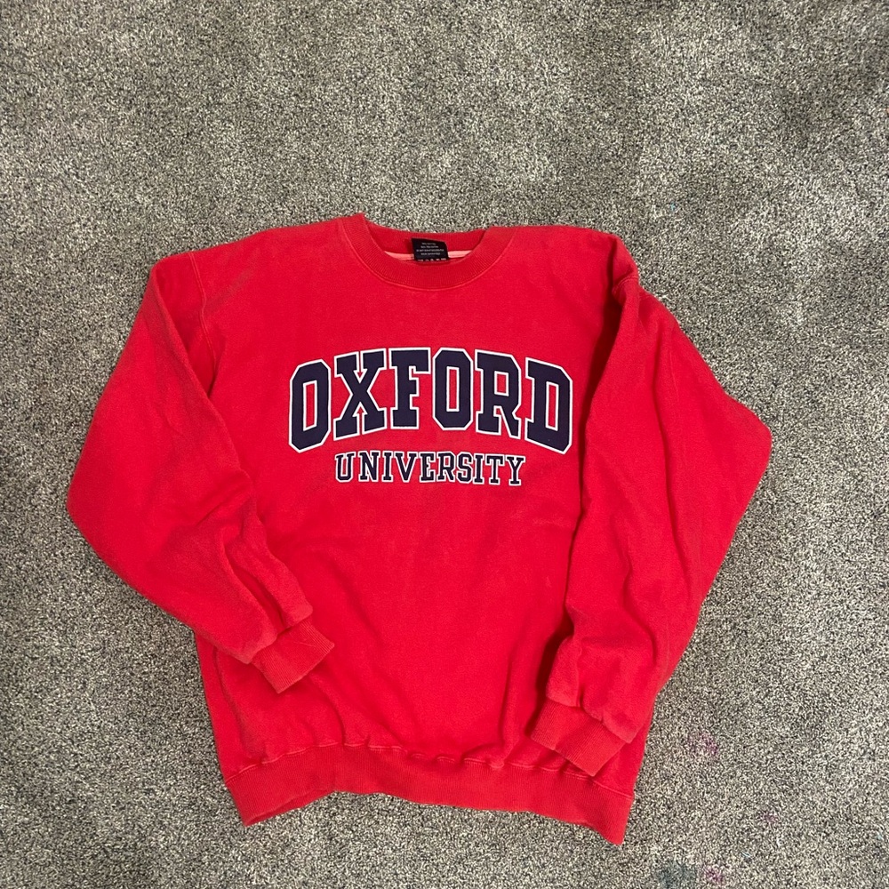 Red Oxford University Hoodie